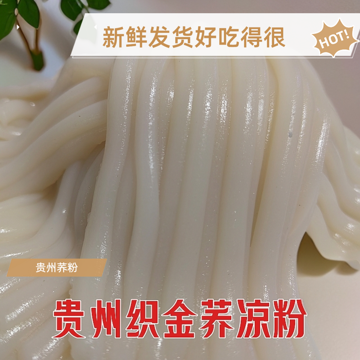 贵州荞凉粉小吃正宗织金八步特色桥凉粉桥麦淀粉凉粉地道小吃