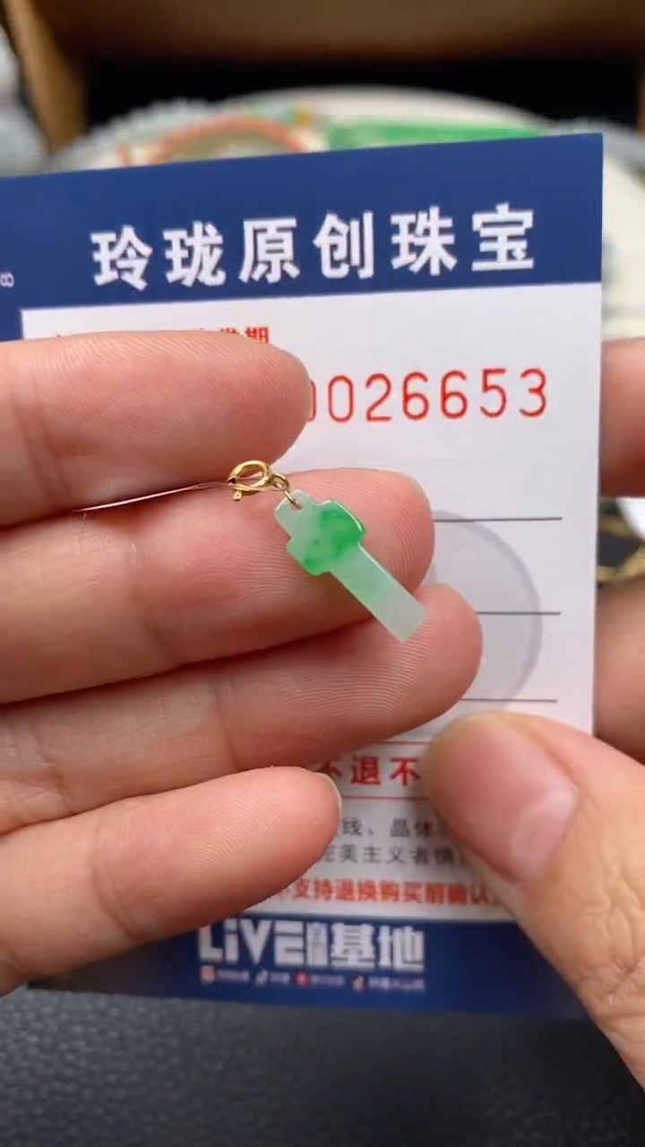 【闪购商品】翡翠颈饰未镶嵌翡翠净货26653