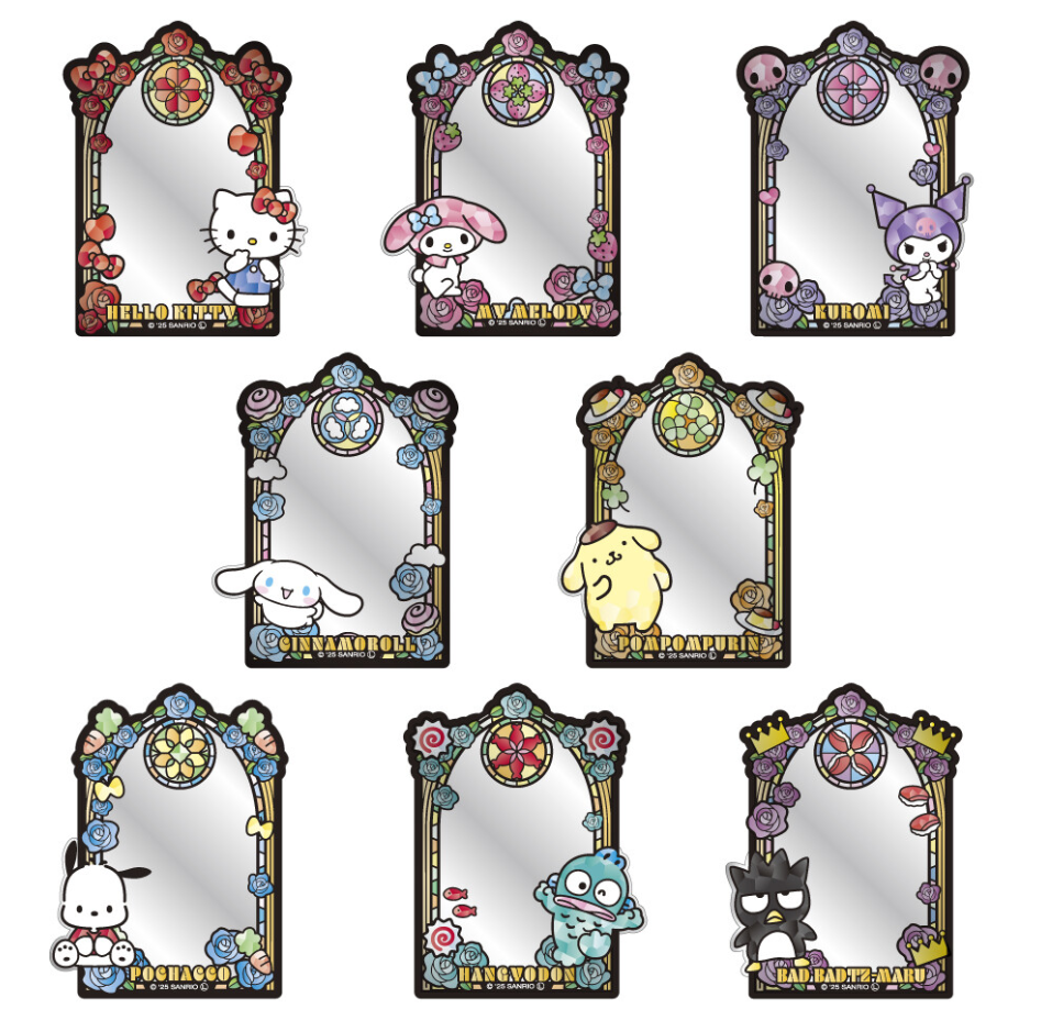 【日谷】-正版日谷三丽鸥 可爱小镜子手机版面挂件 盲盒 未成年禁止