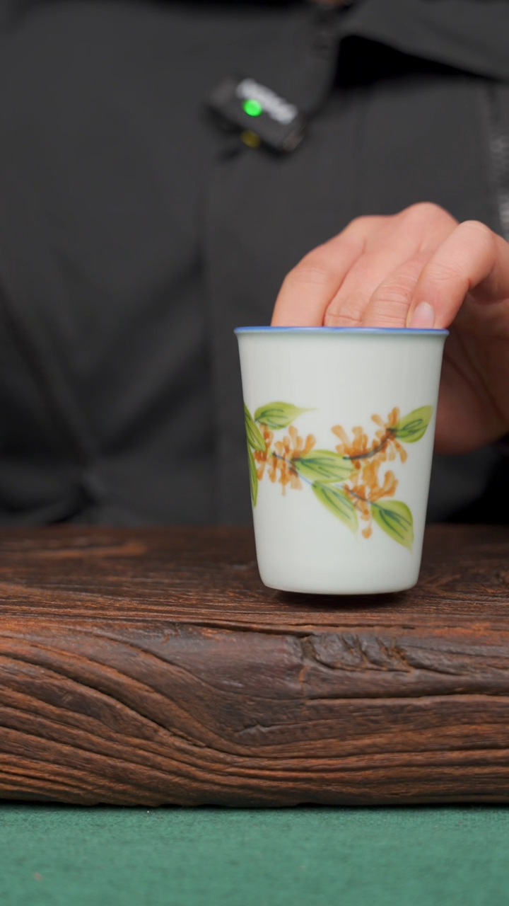 【闪购商品】瓷片10景德镇杯釉下手工手绘瓷器