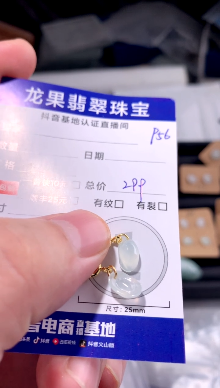 颈饰未镶嵌翡翠元宝956