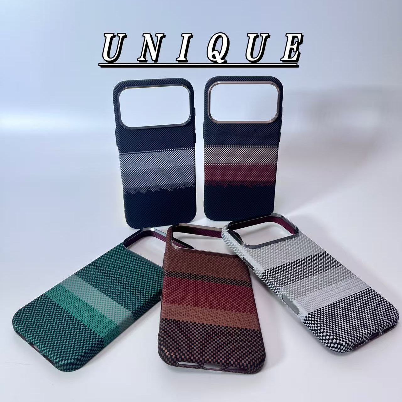 凯夫拉纹适用iPhone17Promax手机壳苹果16pm高级感超薄碳纤维纹