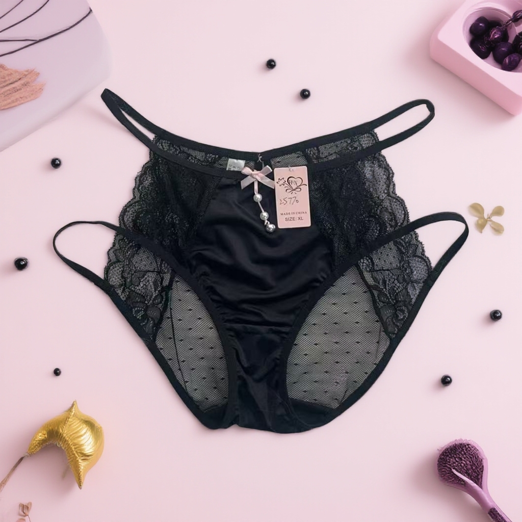 【玲珑】提臀镂空透气女三角内裤蕾丝内裤三角火辣大码舒适时尚性感