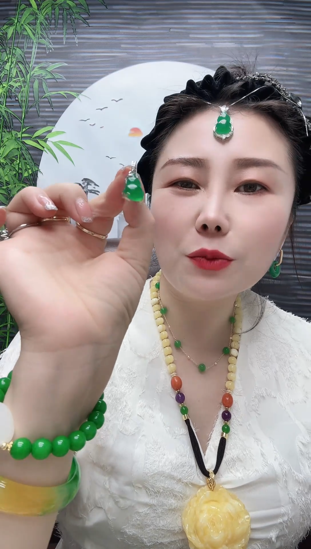 高货爪镶葫芦吊坠