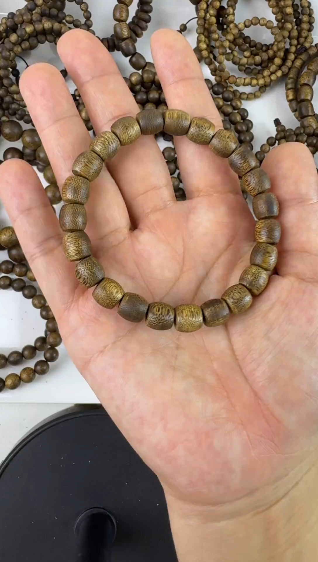 沉香碎屑沉香鼓珠单圈