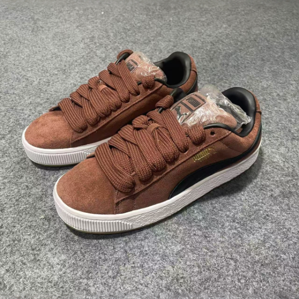PUMA/彪马 Suede XL 舒适百搭低帮 板鞋 男女同款 棕黑色无盒