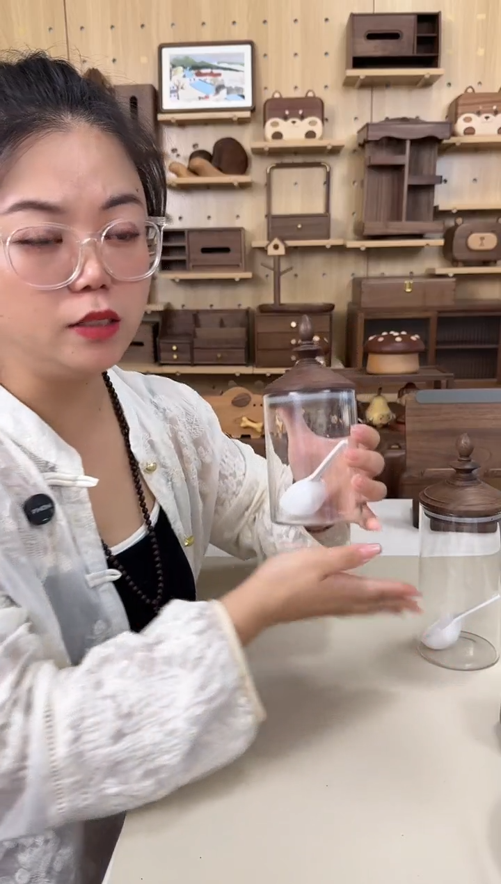 木北美黑胡桃小号玻璃罐特价
