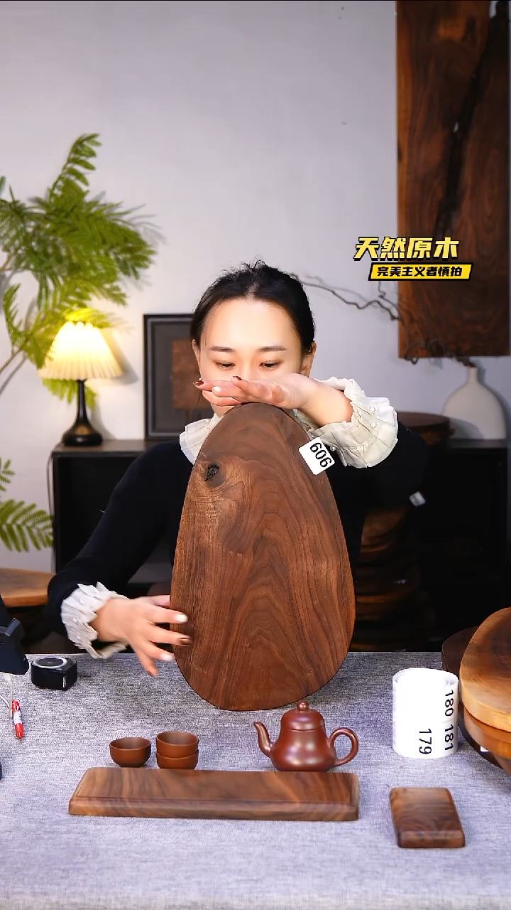 木北美黑胡桃原木.干裂疤结不属于商品质量问题完美主义者慎拍