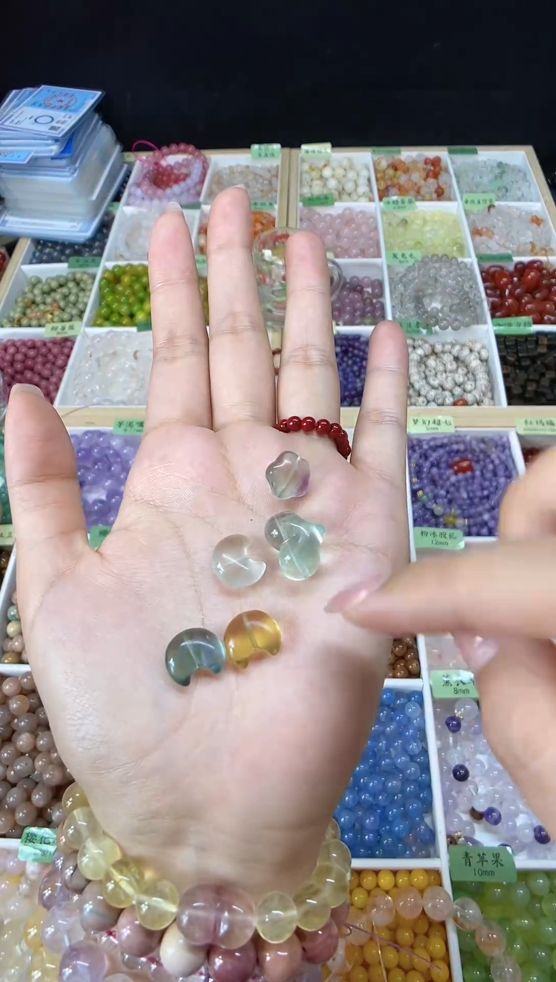 未镶嵌手链玛瑙/玉髓卢*彤阿拉善精挑，给小彤