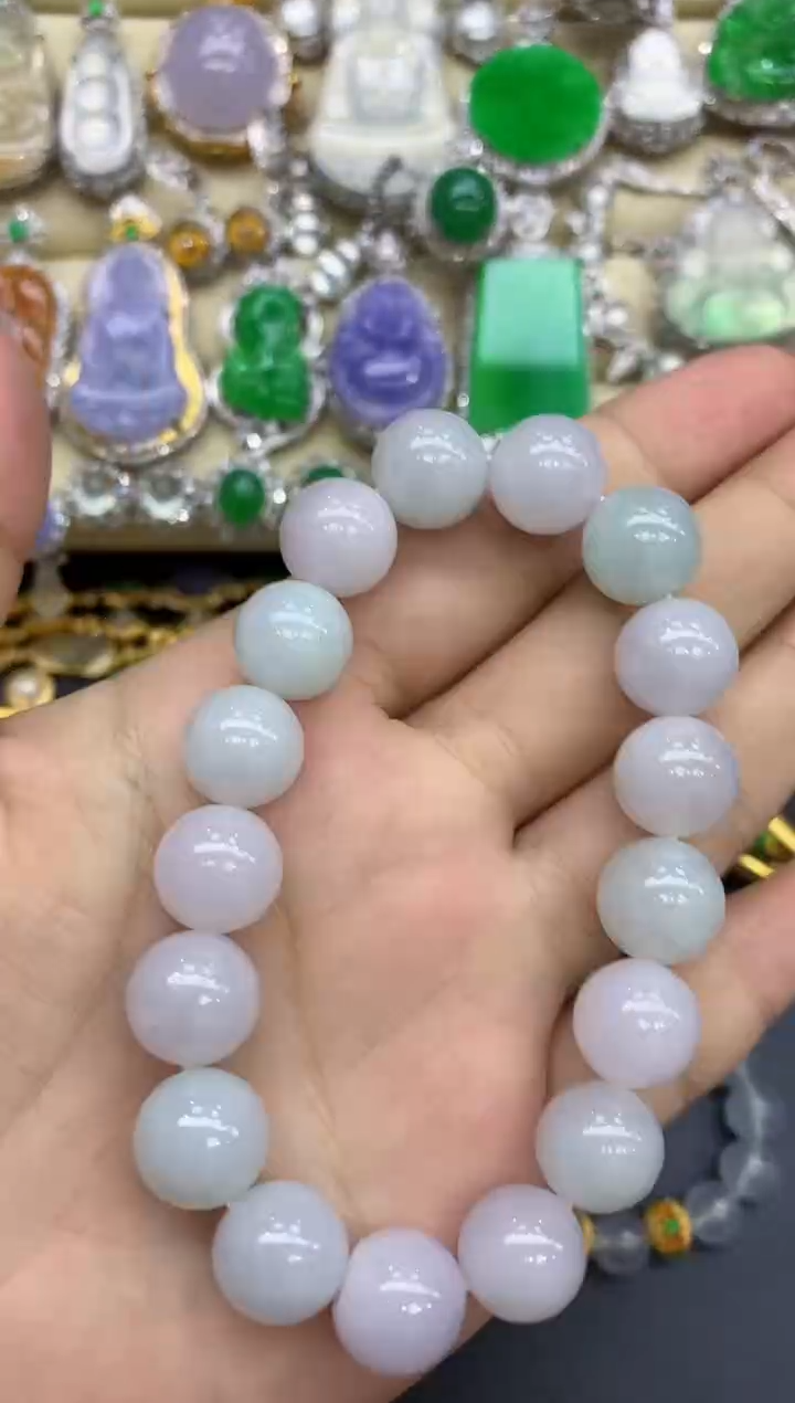 未镶嵌手串翡翠107-中国好珍宝