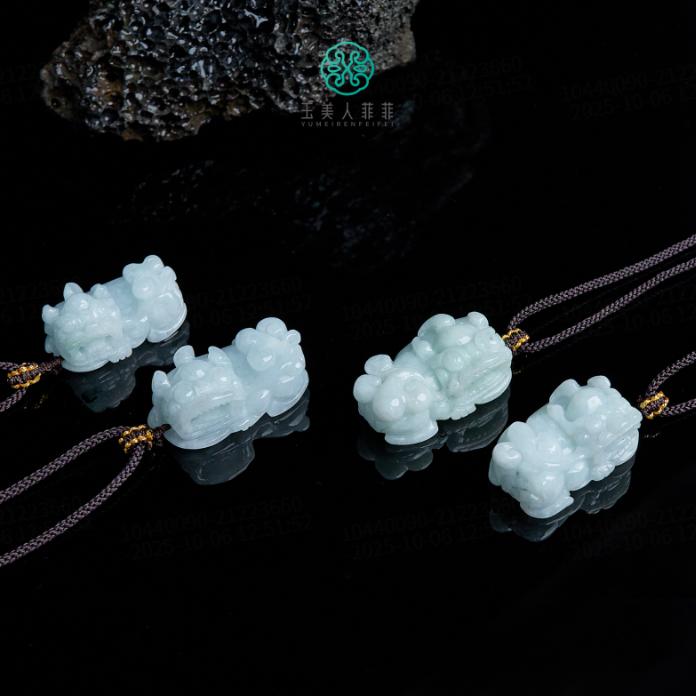 石惑珠宝^翡翠吊坠-小貔貅29*17mm-多样性发一