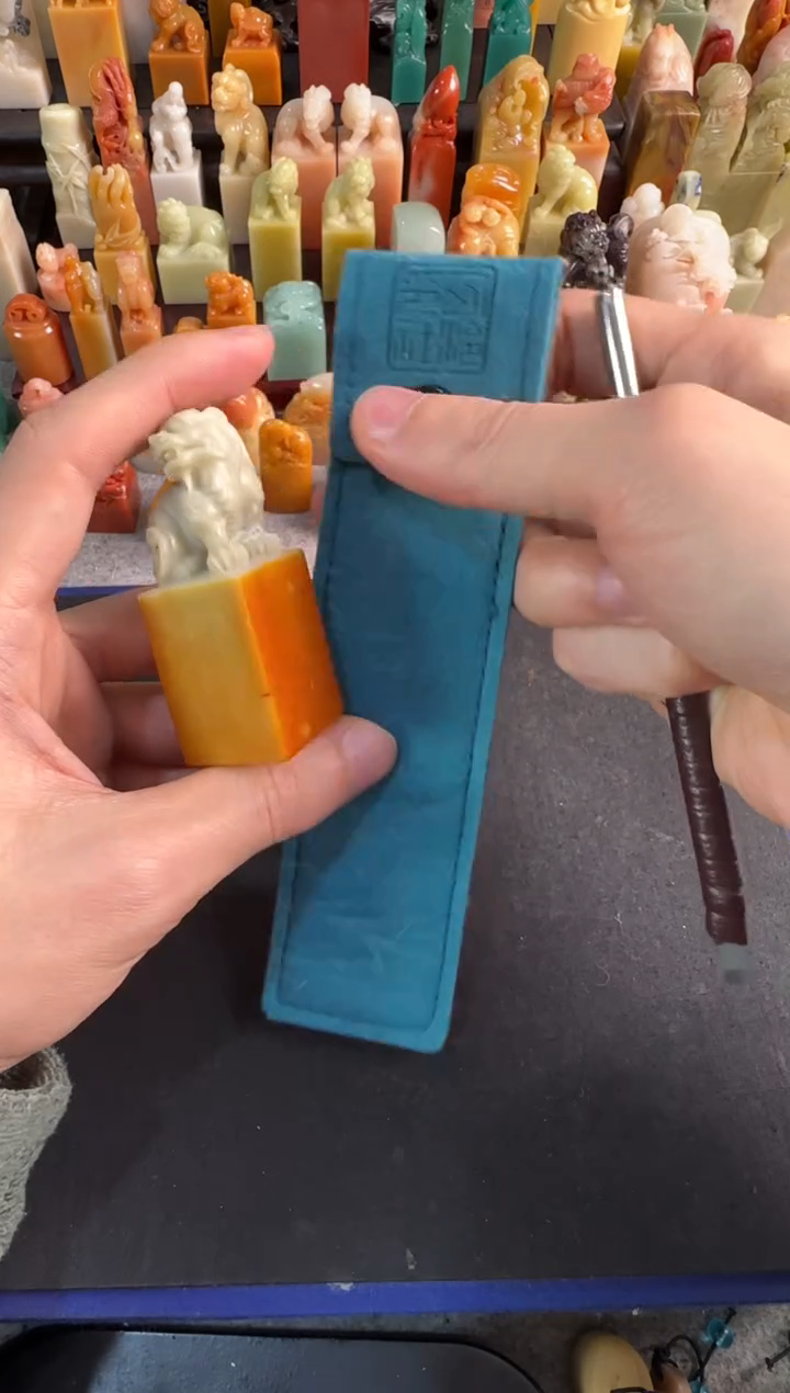 【闪购商品】青田石印石2.5公分菜花黄+5mm钨钢篆刻刀