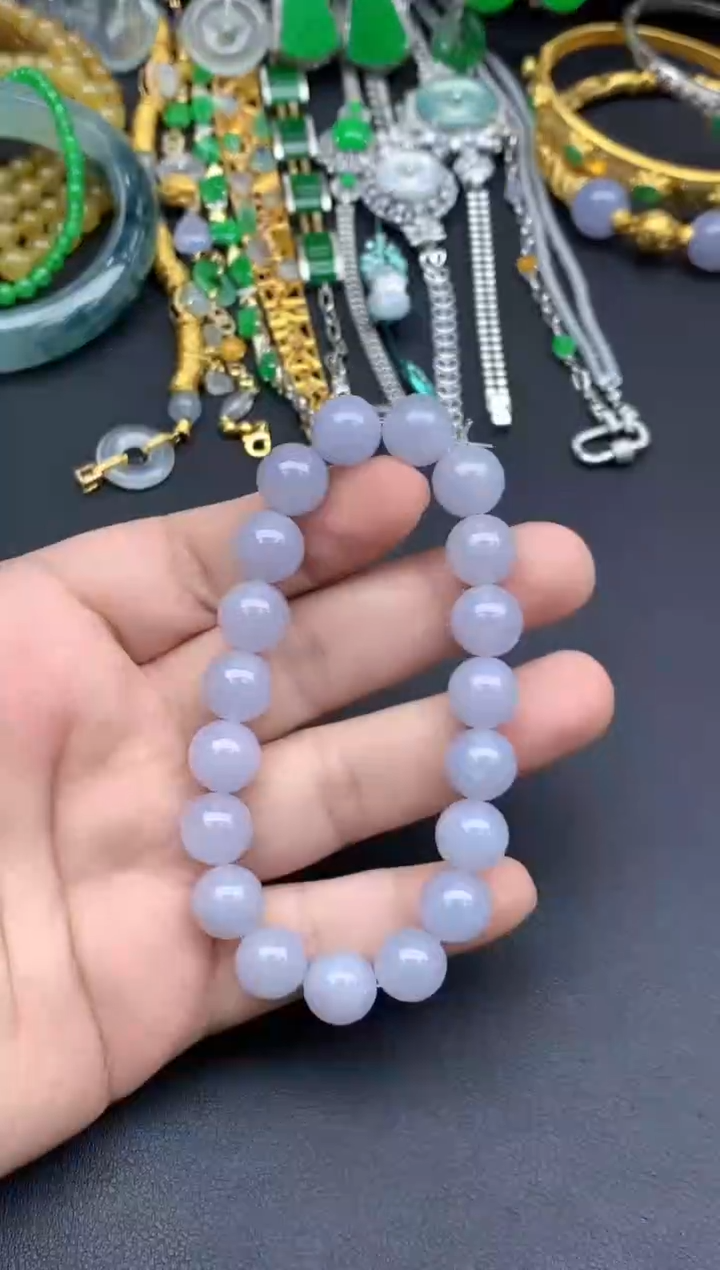 未镶嵌手链翡翠390-春日珠宝