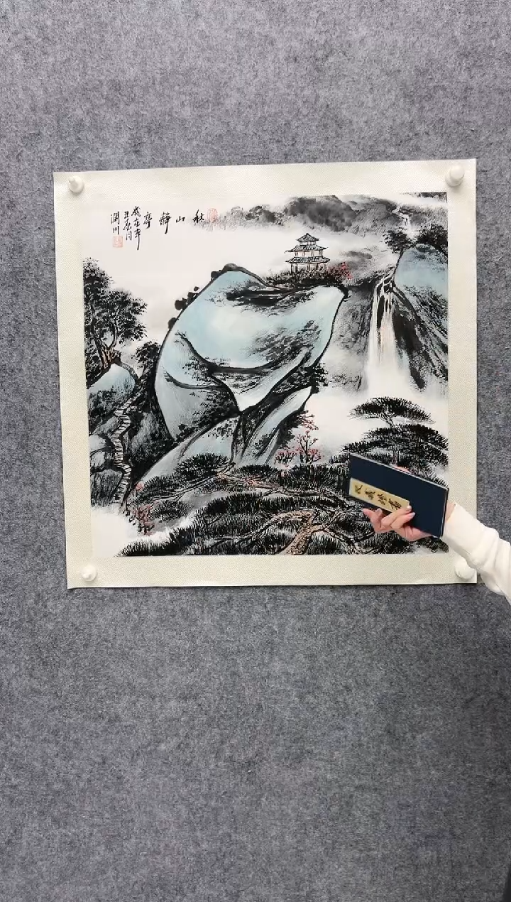 【闪购商品】绘画贺润川-4平尺-国画-红