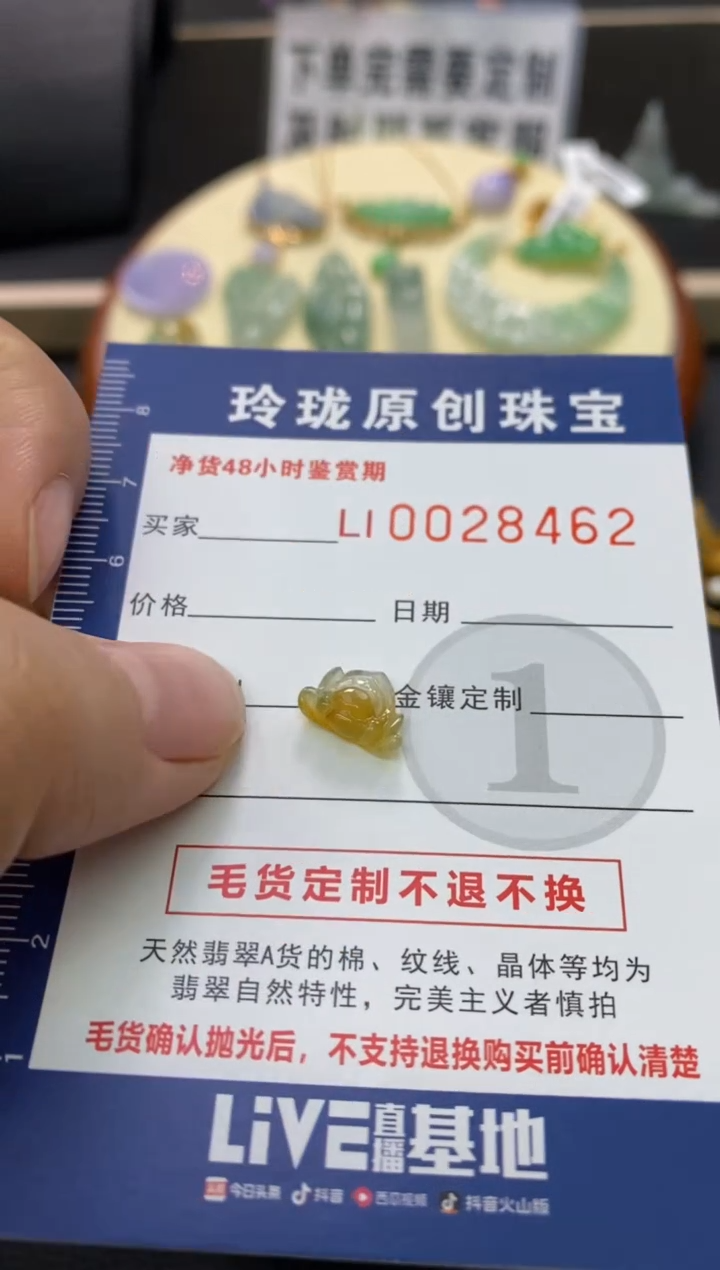 【闪购商品】翡翠颈饰未镶嵌翡翠净货28462