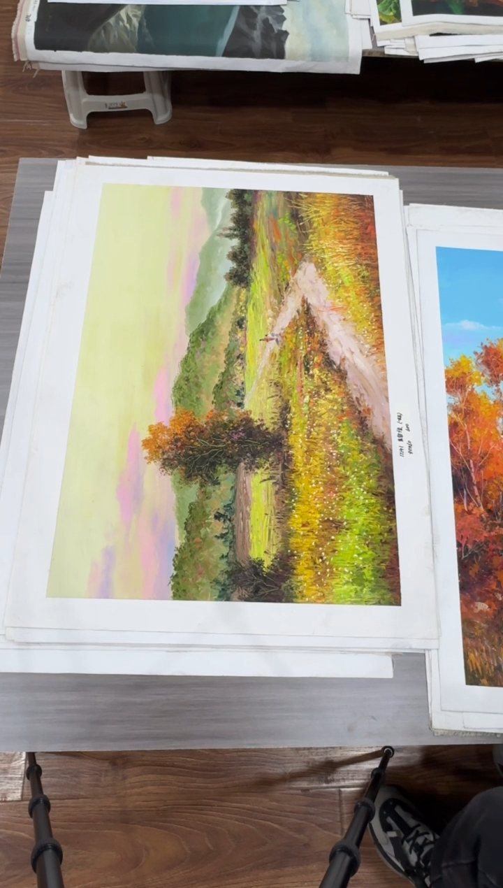 油画【112号】约90*60cm丨朝鲜原创纯手绘孤品油画丨顺丰包邮