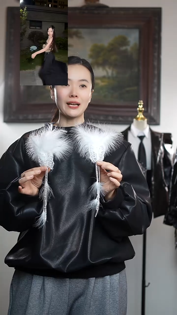 羽毛发夹艺桐轩儿童潮服