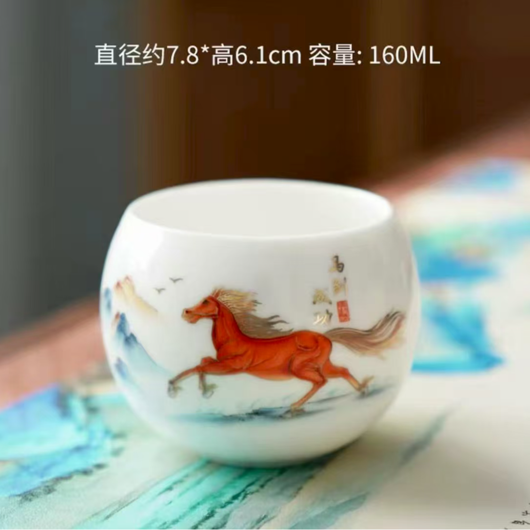 冰种白瓷罗汉主人杯
