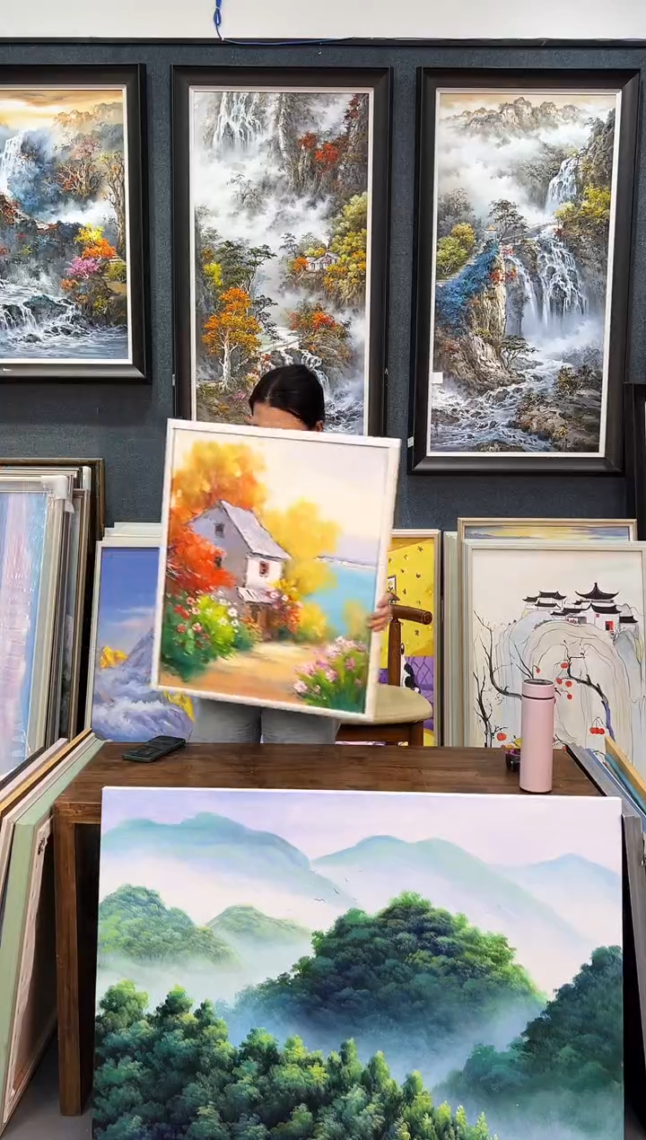 【闪购商品】油画125号手绘油画-50*60-风景