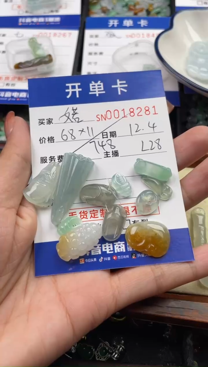 颈饰未镶嵌翡翠婼*18287