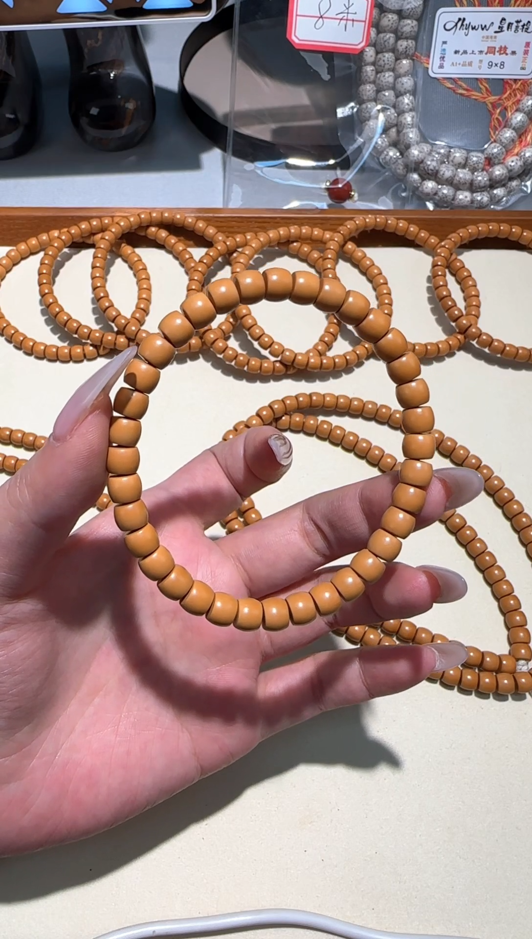 【闪购商品】橄榄核手串【S级核尖】 清水核单圈6.8mm