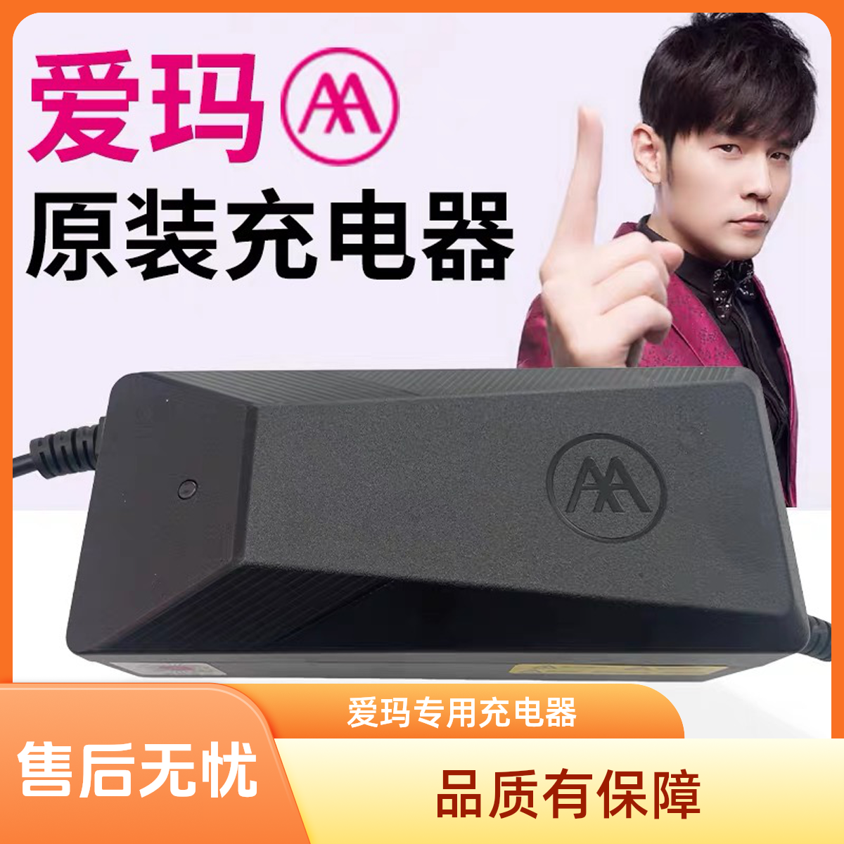 爱玛电动车充电器原厂正品铅酸48V60V72V爱玛专用充电器