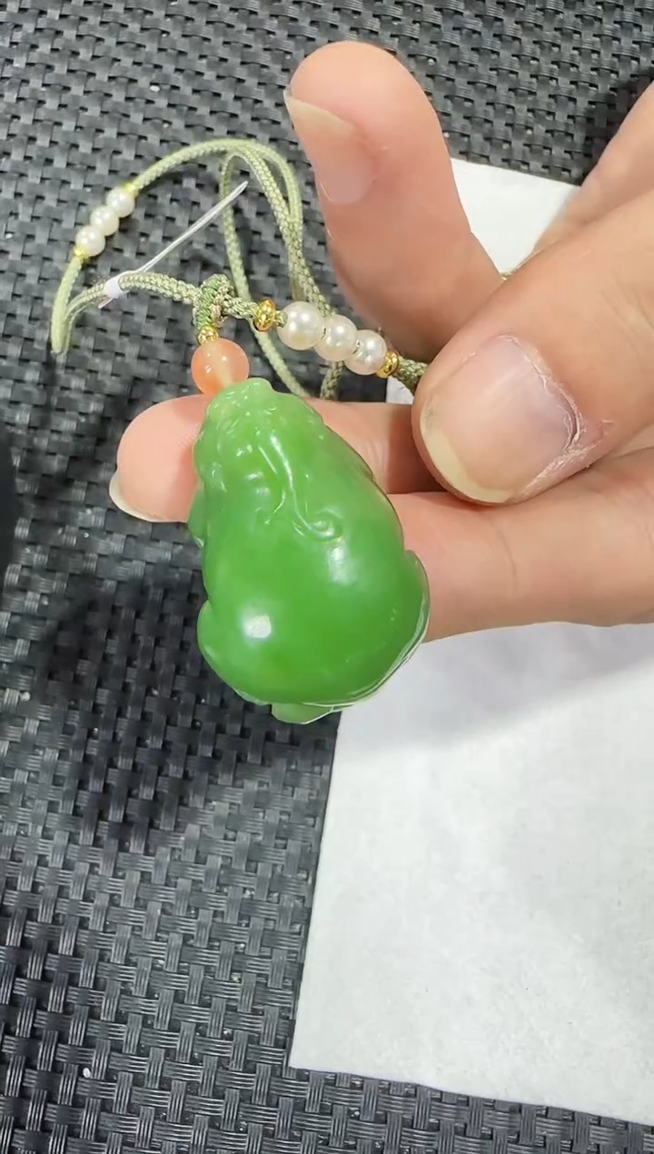 【闪购商品】和田玉（碧玉）吊坠未镶嵌貔貅