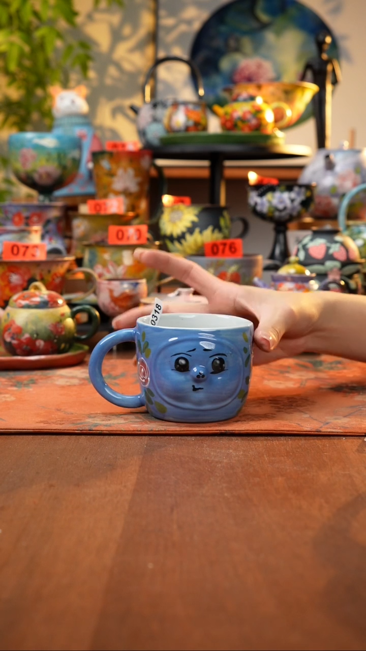 瓷片景德镇手工手绘318