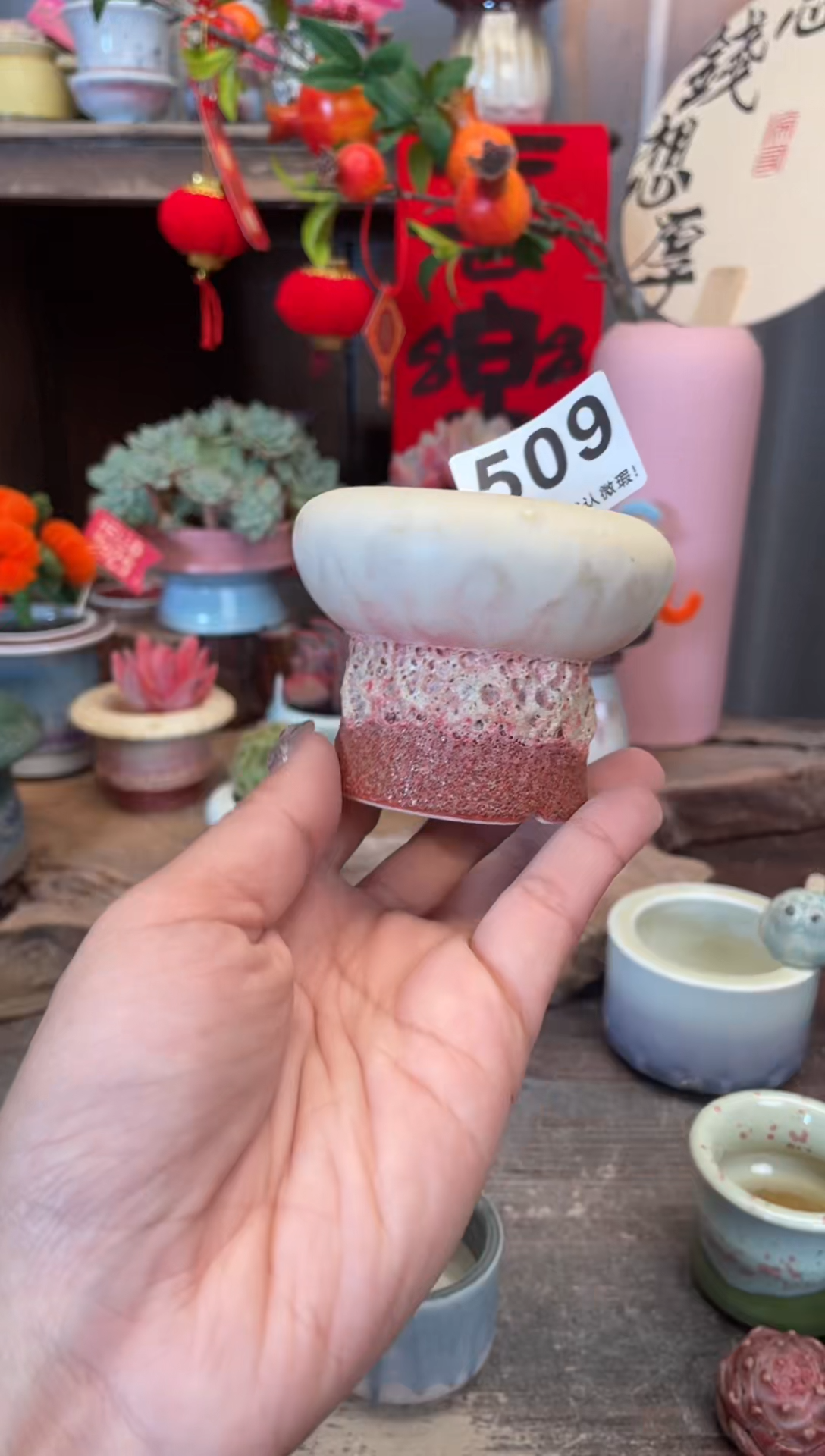 【闪购商品】摆件509小芳花盆直播编号