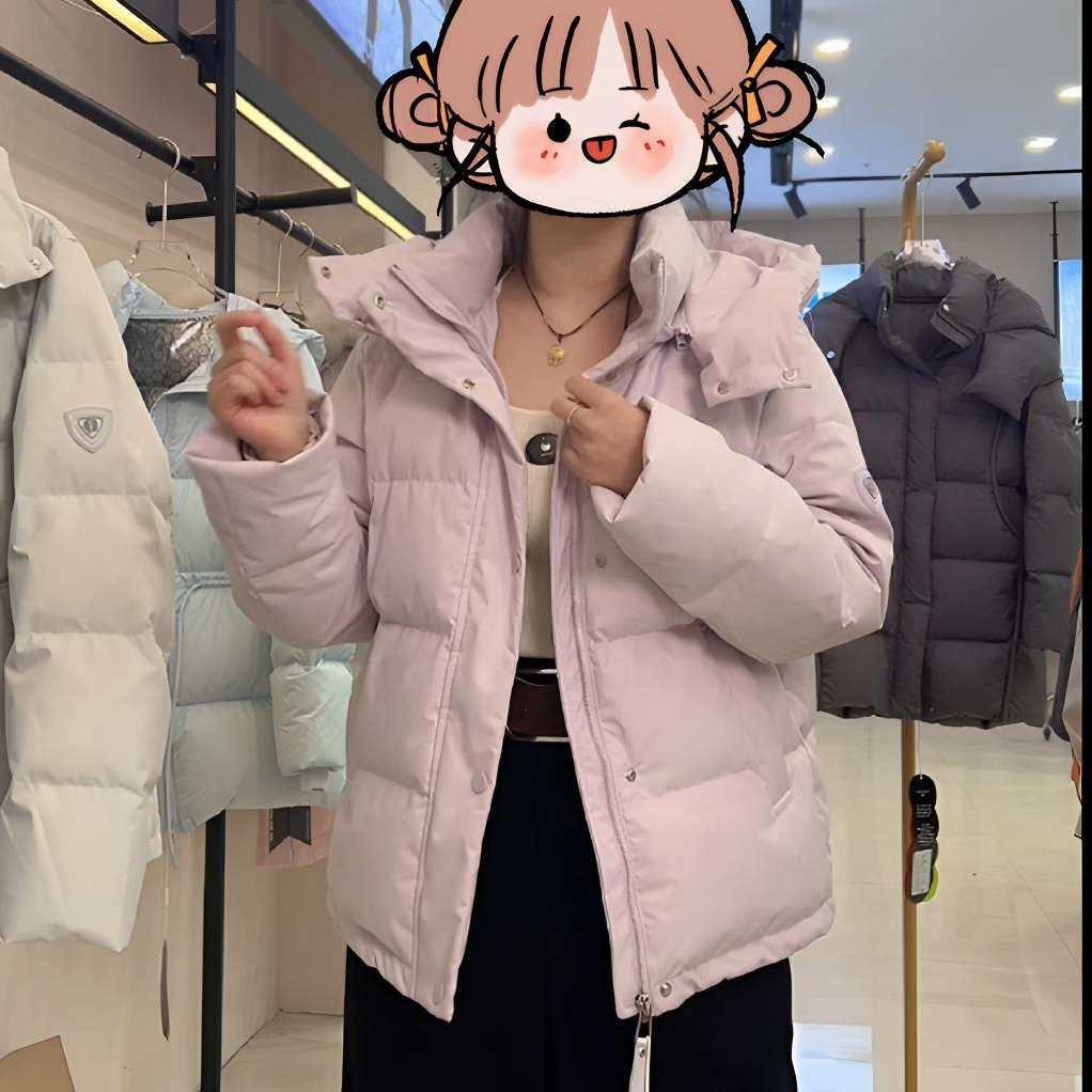 【白鹅绒】新款鹅绒服女连帽休闲百搭冬季保暖外套潮