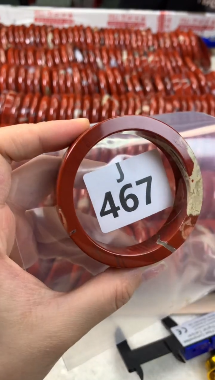 【闪购商品】碧石红碧石手镯J未镶嵌467-53