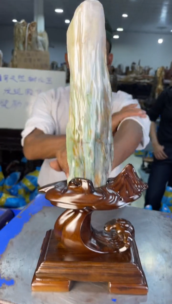 未镶嵌摆件硅化玉27