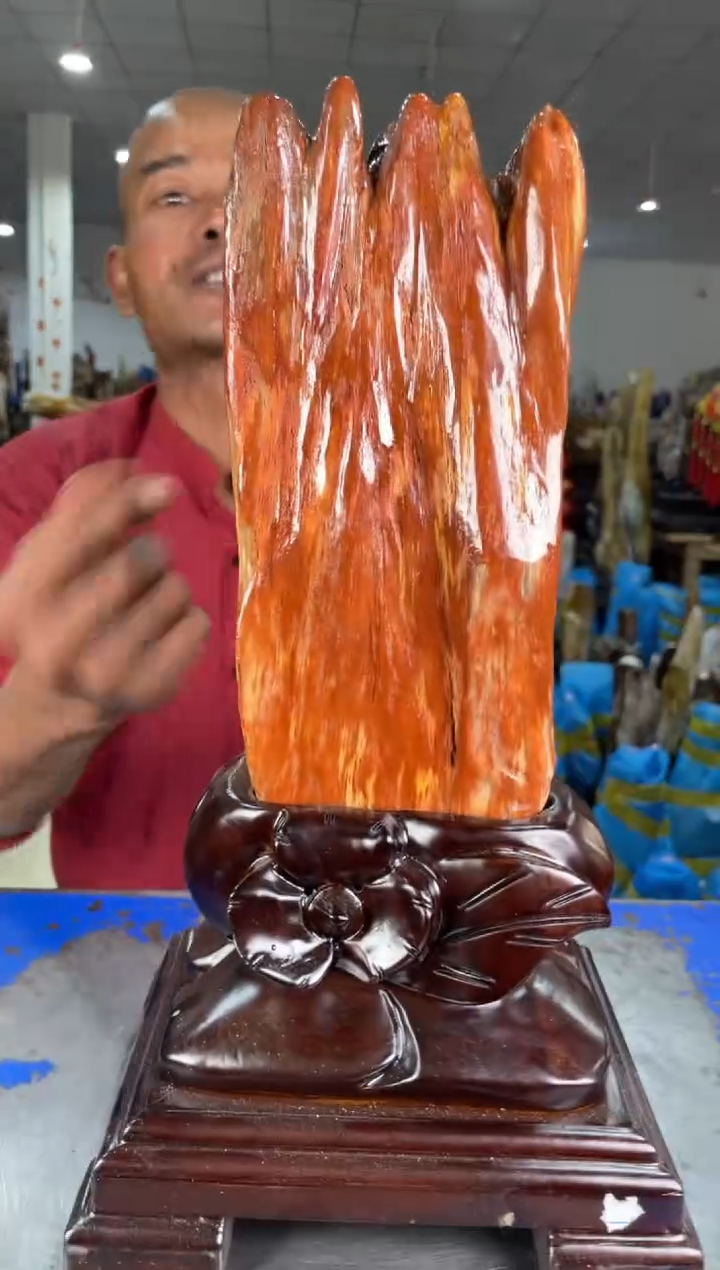 【闪购商品】硅化玉摆件未镶嵌13