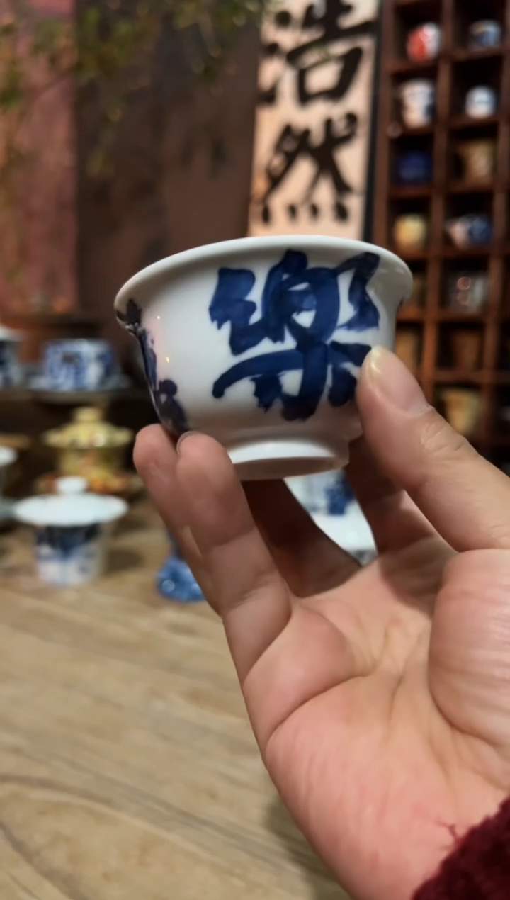 【闪购商品】观云听雨原创手绘茶具平安喜乐