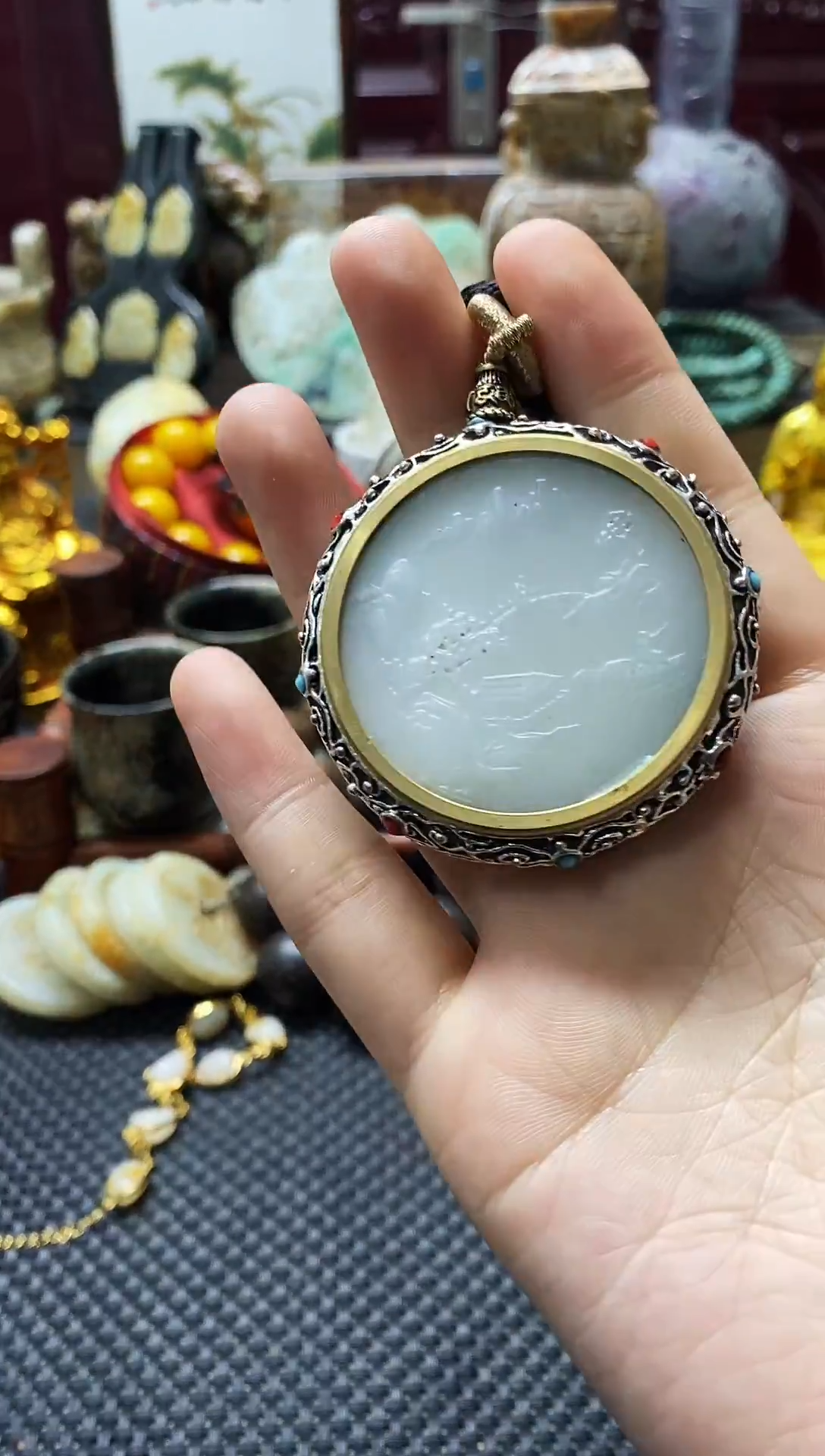 未镶嵌和田玉挂件陈**将388