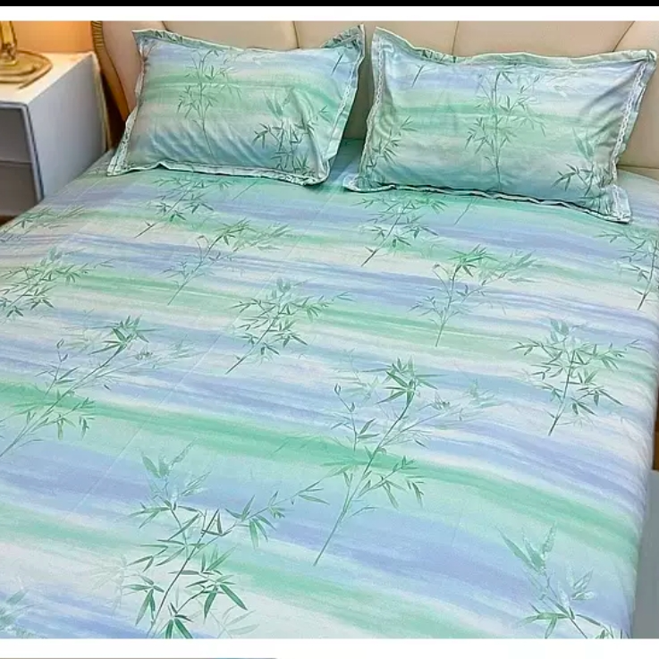 【102】粗布枕套48*75一对装  文竹