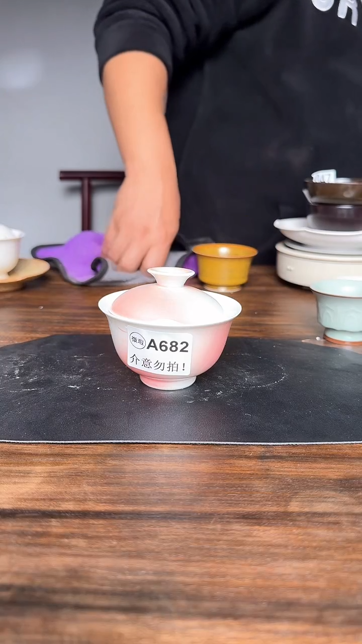 婺州龙窑烧制技艺盖碗（A682