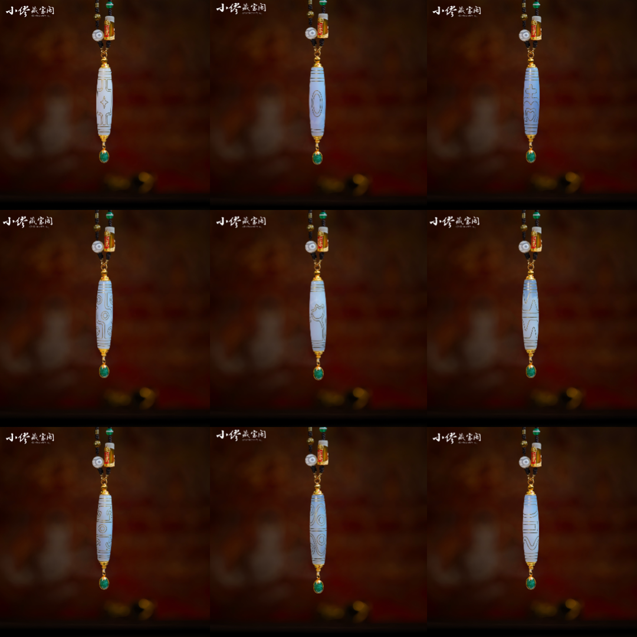 【缪老师严选】SJ2894 千年搓丝纹/一株载乾坤/雪域珠项链