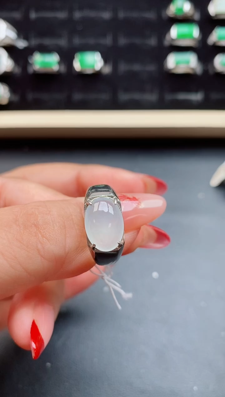 【闪购商品】翡翠戒指银S925镶嵌5080508