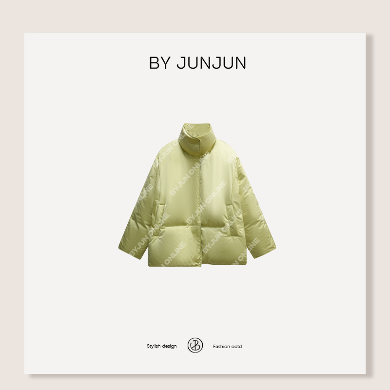 ByJunjun【奶黄包】定开面料白鸭绒保暖磁吸扣羽绒服