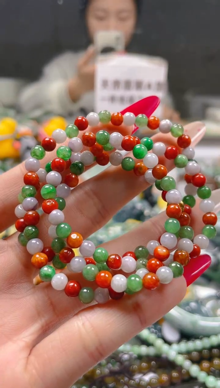 【闪购商品】翡翠颈饰未镶嵌4MM/J/翡翠A货一图一物