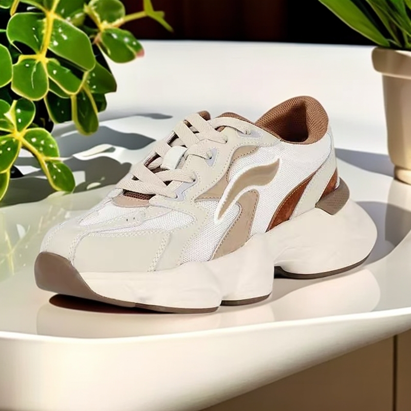 时尚休闲鞋透气女款老爹鞋增高拼色休闲鞋女士17021