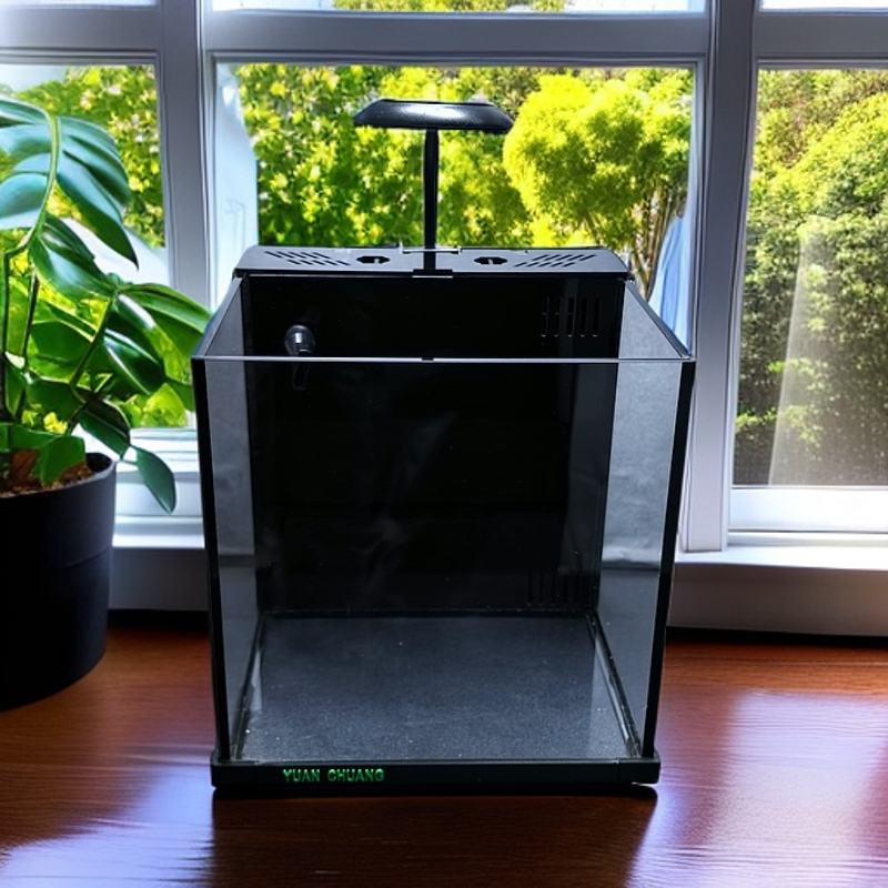 小型家用桌面生态鱼缸超白免换水自循环侧滤适合办公室