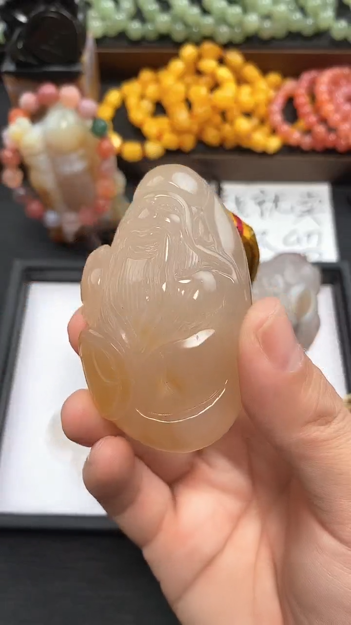 【闪购商品】玛瑙/玉髓寿星未镶嵌1