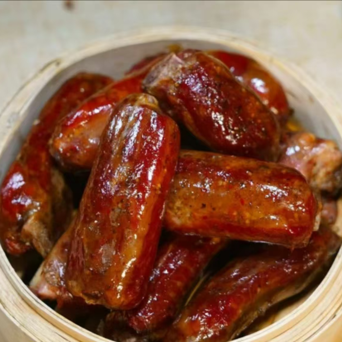 【排骨香肠   现场称重计费】恩施土家烟熏腊排骨香肠