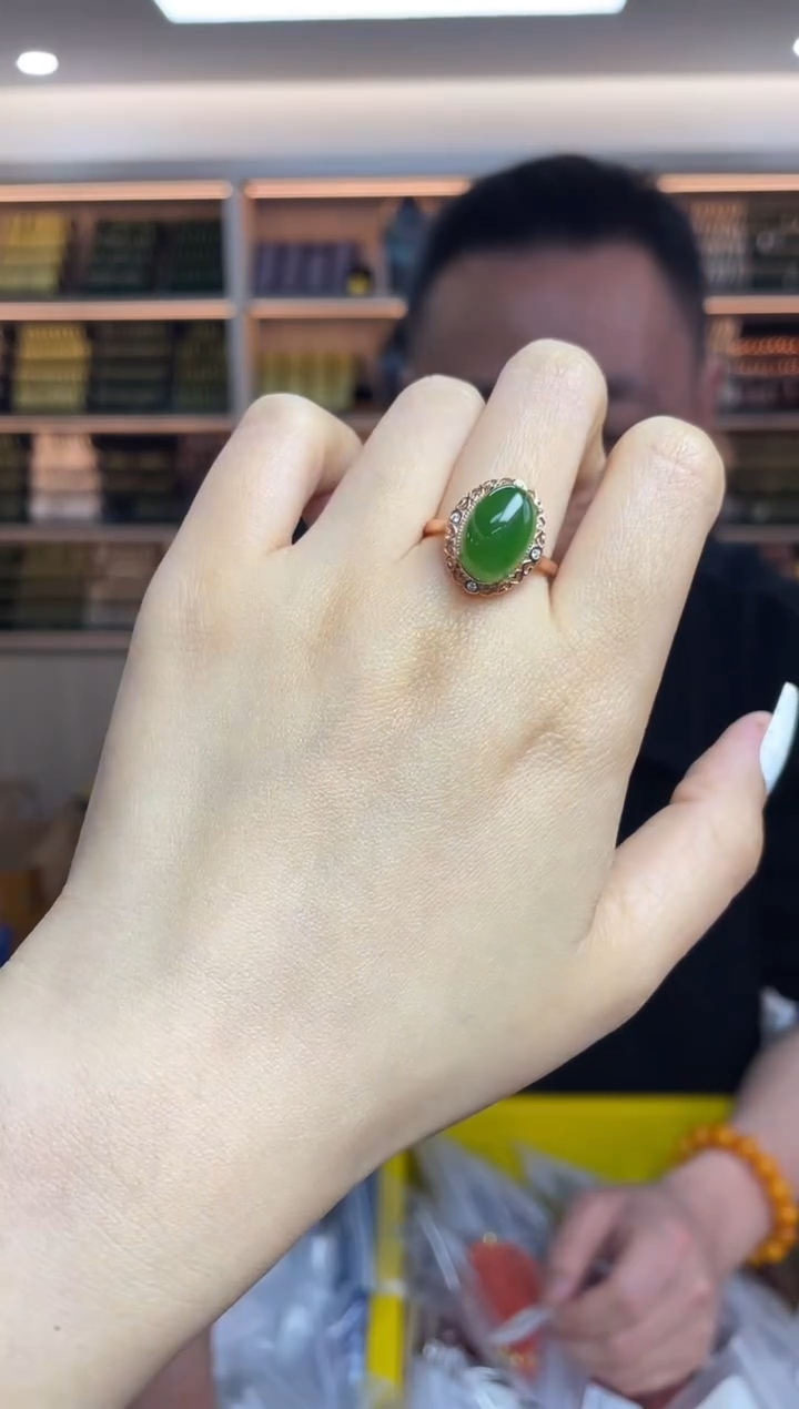 【闪购商品】和田玉`银S925镶嵌多样性发一件