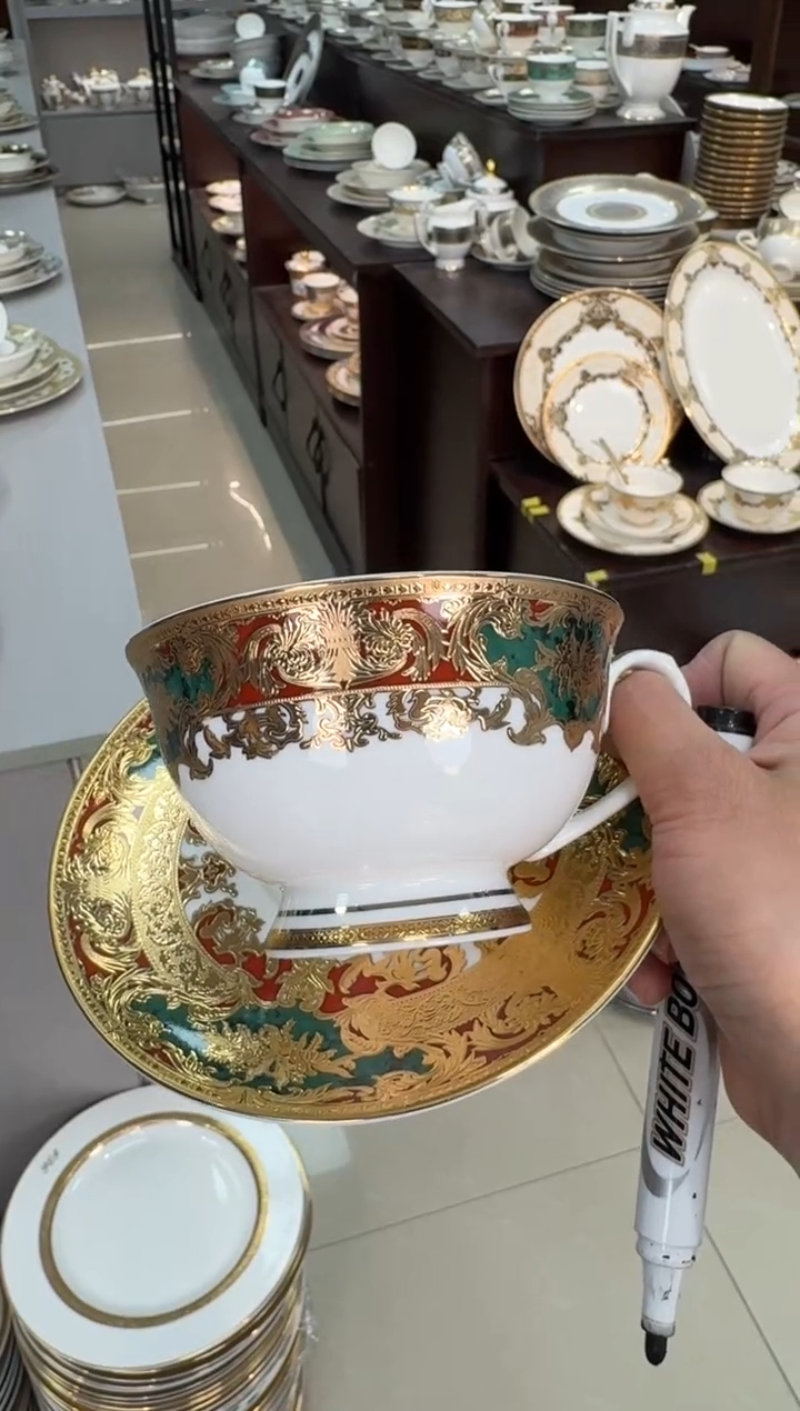 【闪购商品】瓷片220毫升杯碟福利款