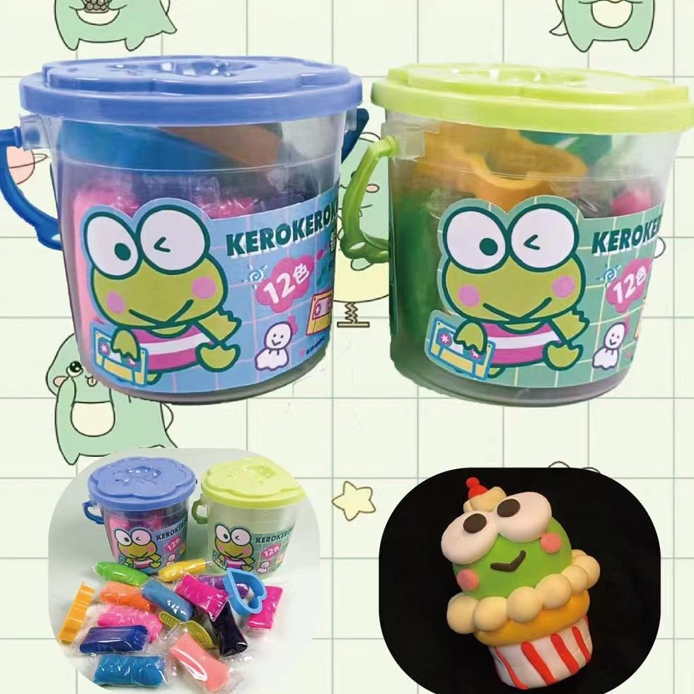 三丽鸥大眼蛙12色彩泥