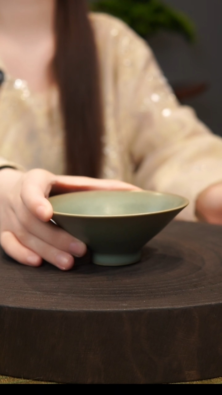 杯子c****s斗笠杯  汝州原产地  原矿老釉  带底款