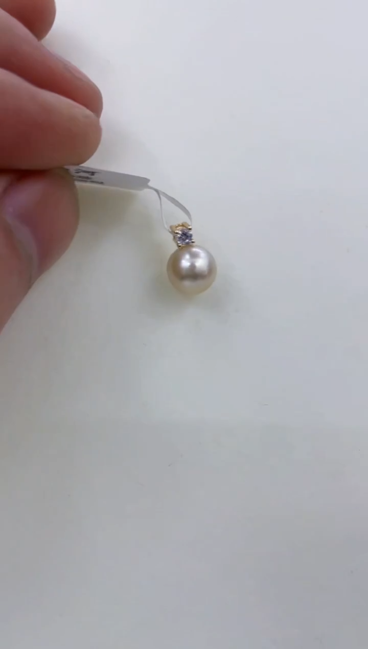 颈饰银S925镶嵌海水珍珠   